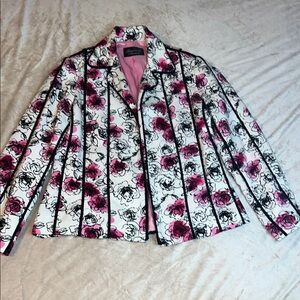 GIANCARLO FERRARI Elegant Floral Women's Blazer